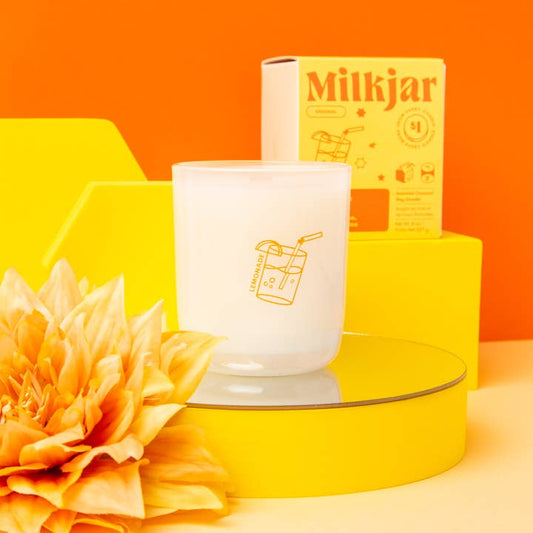 Milk Jar Coconut Soy 8oz Candle - Lemonade - Coconut, Lime & Pine Coconut
