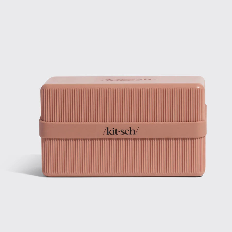 Kitsch Lotion Terracotta 4-compartment travel Case