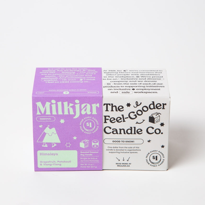 Milk Jar Coconut Soy 8oz Candle Himalaya - Essential Oil