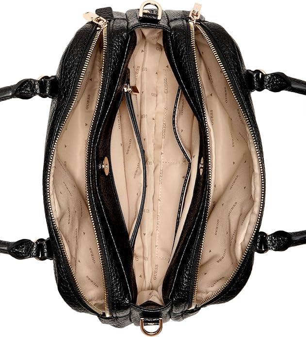 Guess Marsha Box Satchel - Black