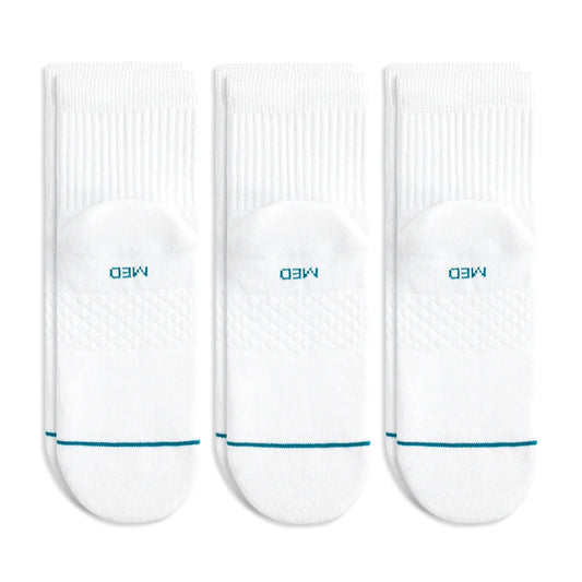 Stance Socks White STP Icon QTR 3pk
