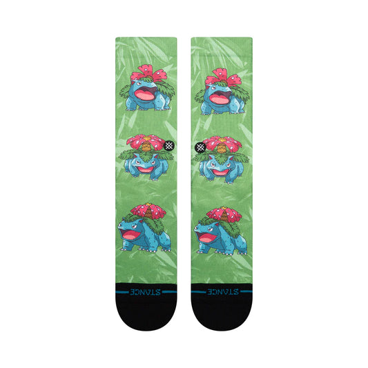 Stance Pokémon Venusaur Crew Socks - Green