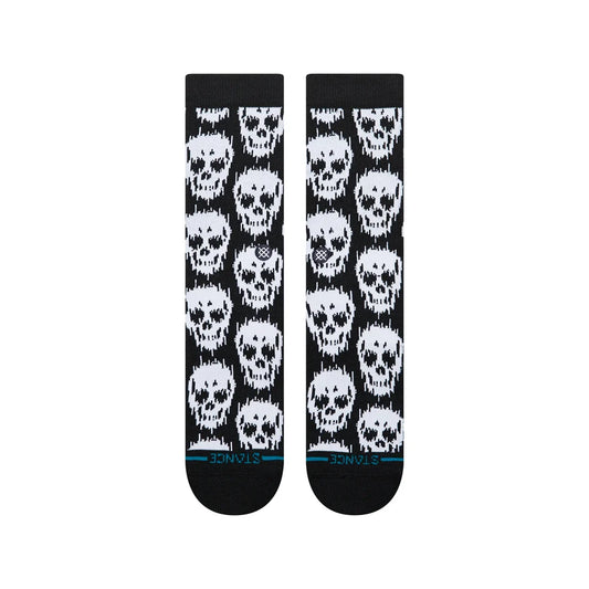 Stance Socks Static Skull Crew - Black