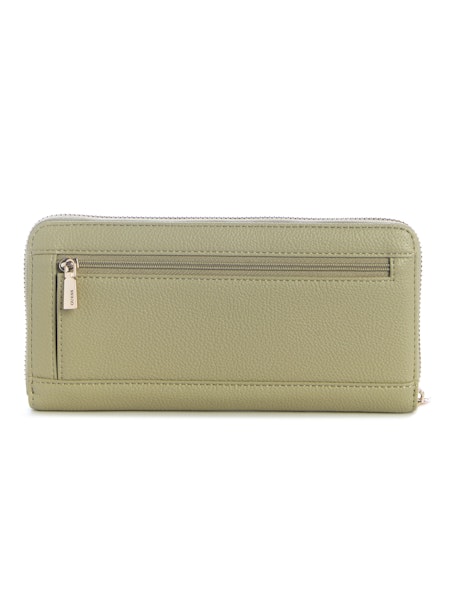 Guess Laurel II SLG Large Zip Around Wallet - Sage