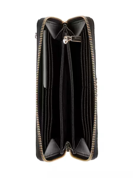 Guess Lucci SLG Large Zip Around Wallet - Black