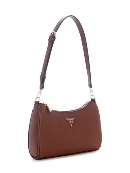 Guess Lucci Mini Shoulder Bag - Cognac