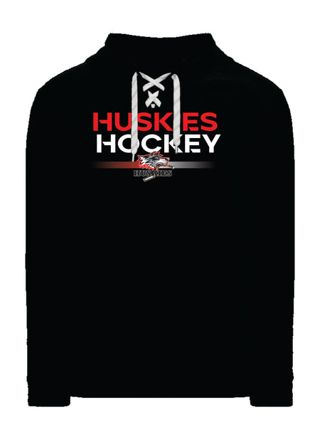 On Hand Huskies Skate Lace Hoodie - Youth Large Only