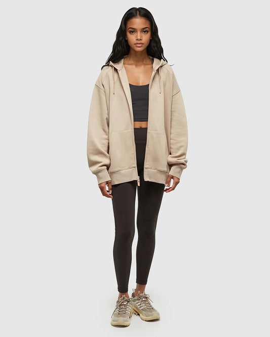 Ten Tree Bluffs Zip Hoodie - Birchwood