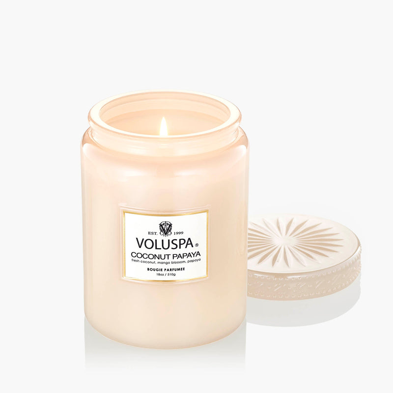 Voluspa Candle Speckle Jar 18oz - Papaya