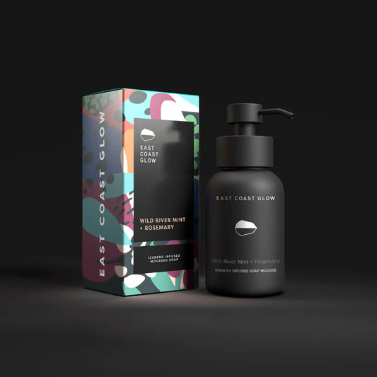 East Coast Glow Iceberg Infused Soap Mousse - Wild River Mint + Rosemary