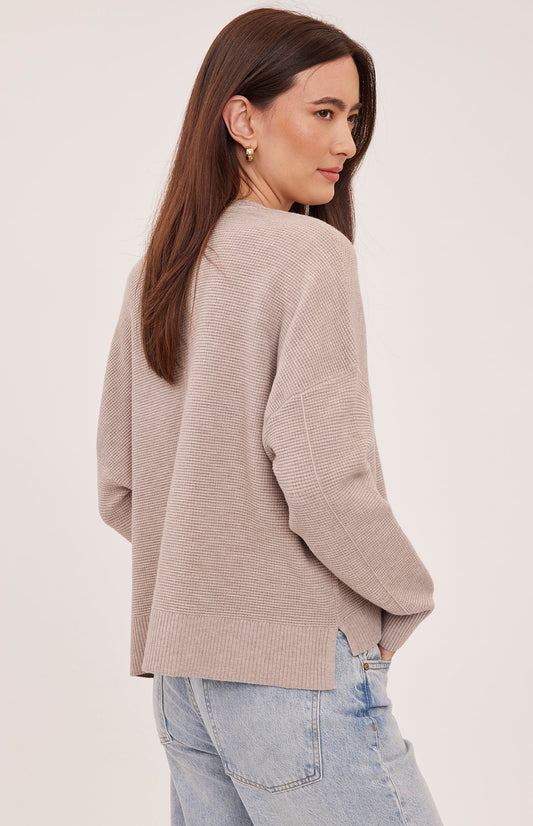 Gentle Fawn Axel Sweater - Heather Latte