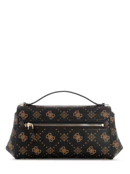 Guess Emelie Logo SLG Large Zip Around - Espresso