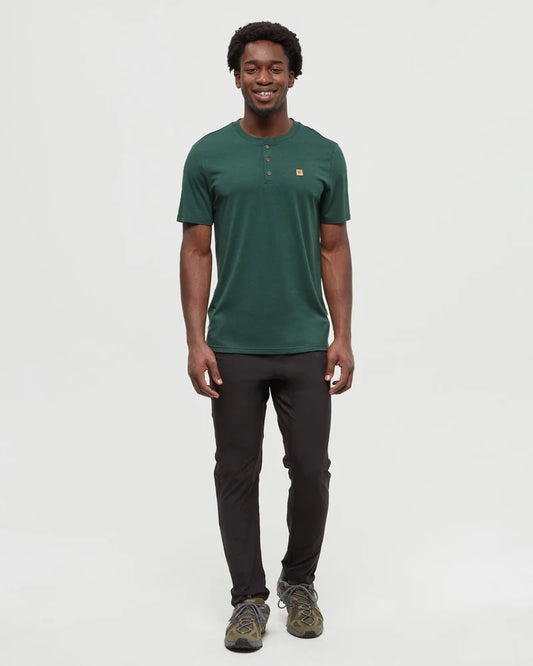 Ten Tree Baker Henley - Forest Pine