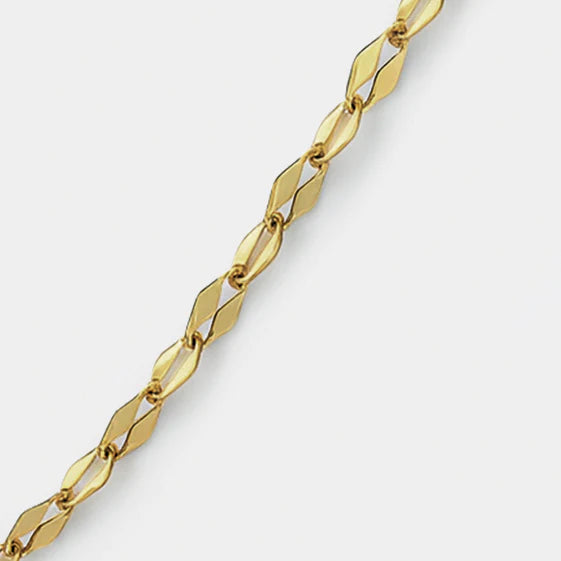Bizou Mini Diamond Mesh Gold Bracelet