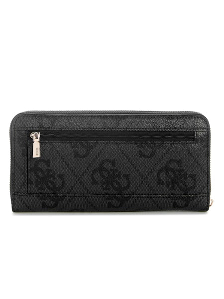 Guess Jaine Logo Slg Large Zip Around - Gris & Cloud Wash