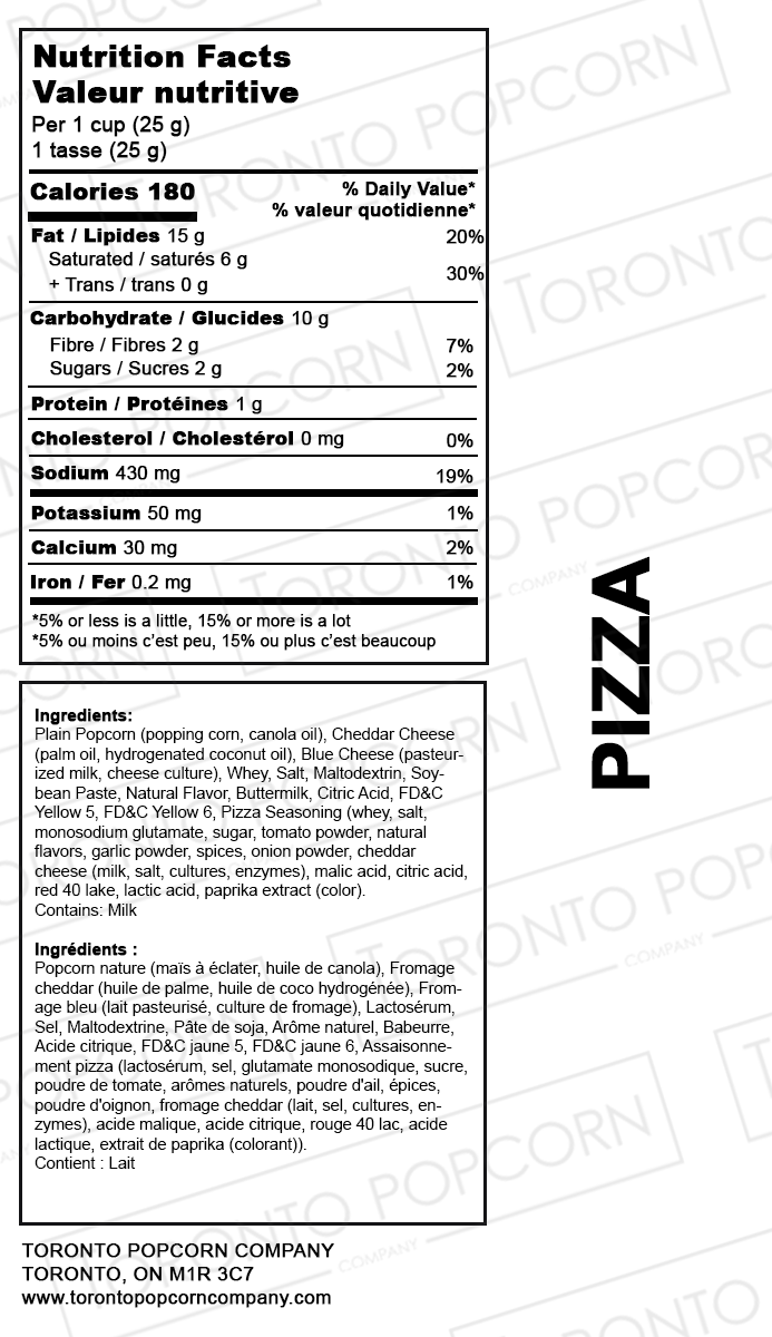 Toronto Popcorn Co. - Pizza 175g