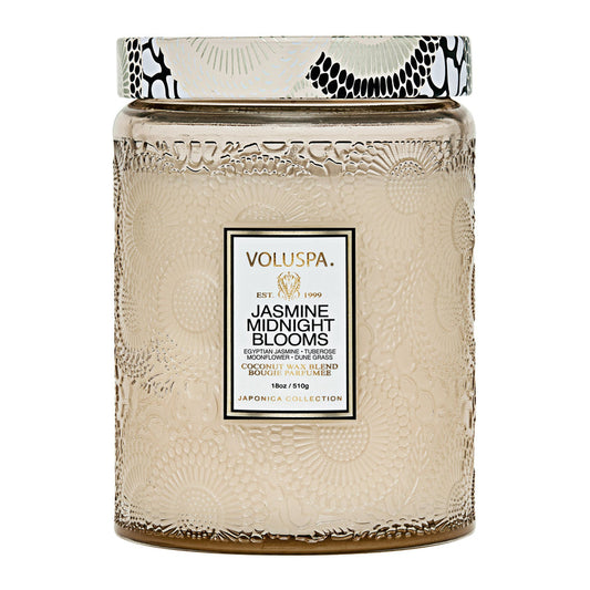 Voluspa Candle Large Jar 18oz - Jasmine Midnight Blooms