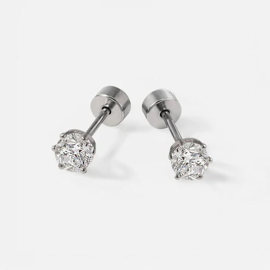 Bizou Silver Mini Silver Earrings - 3mm