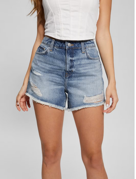 Guess Shorts Blue Relaxed Short - Mastermind