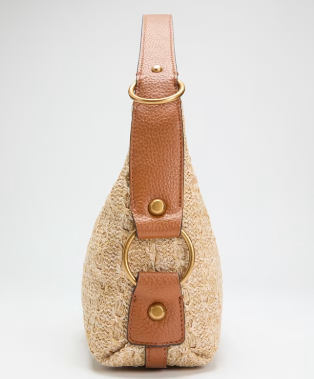 Guess Camden Shoulder Bag - Natural/Cognac