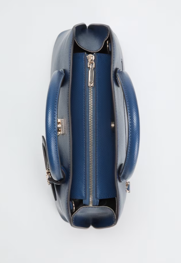 Guess Patsie 2 Compartment Satchel - Navy