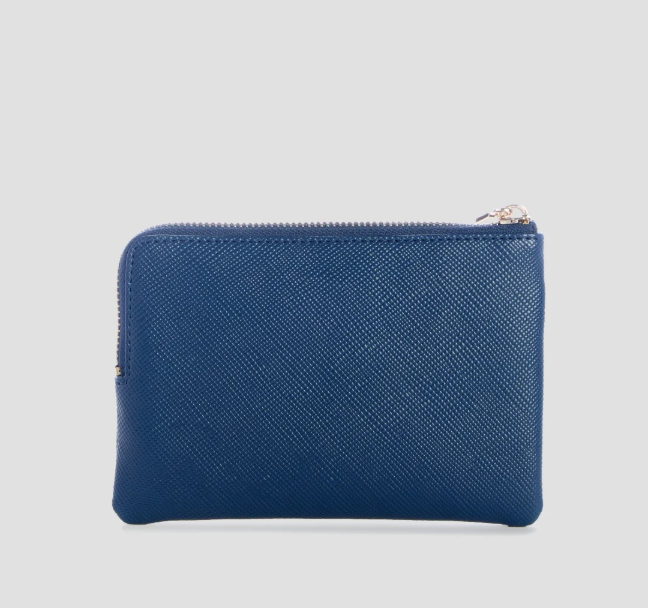 Guess Wallet Patsie Key Ring Pouch - Navy