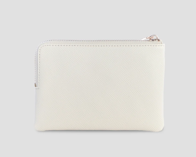 Guess Patsie Key Ring Pouch - Off White