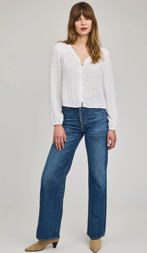 Gentle Fawn Vanessa Button Up - White