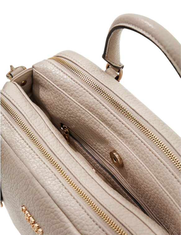 Guess Marsha Box Shoulder Bag - Light Taupe