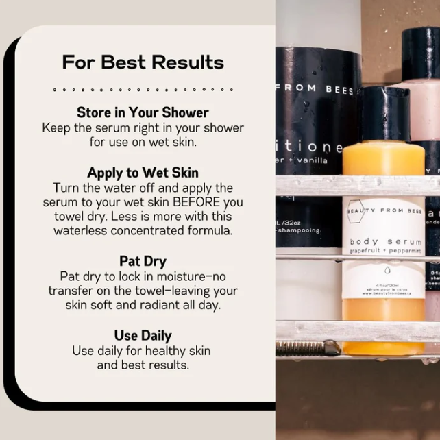 Beauty From Bees Body Serum 1L/32oz - Orange