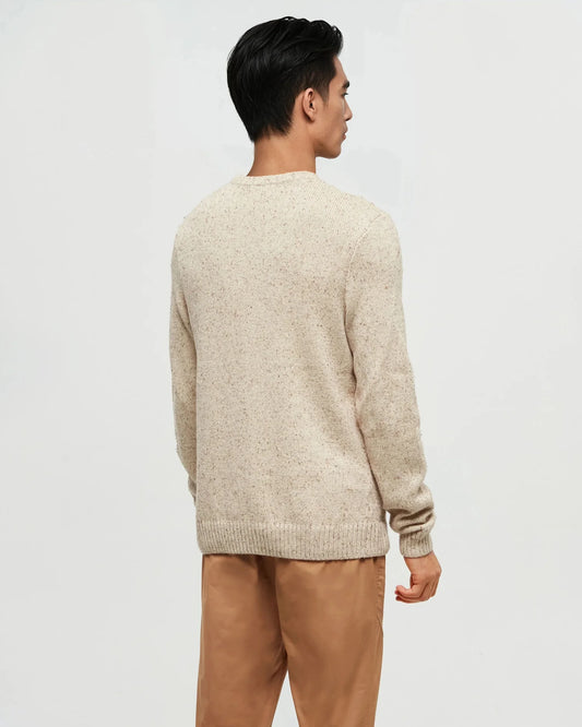 Ten Tree Rambler Fleck Sweater - Warm Oak Nep