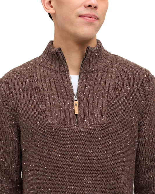 Ten Tree Conrad Fleck Sweater - Cedar Bark Fleck