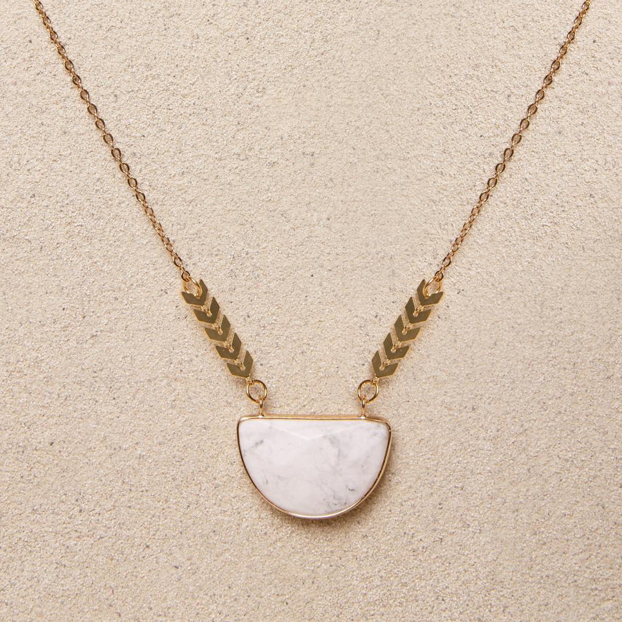 Tish Jewelry Harlow Necklace - Howlite