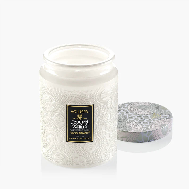 Voluspa Candle Large Jar 18oz - Tahitian Coconut