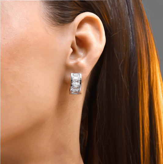 Eliasz and Ella Toscana Hoops - Silver