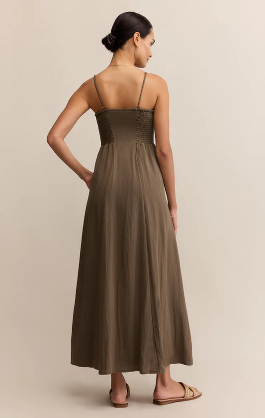 Z Supply Angel Eyes Airy Midi Dress - Tiki