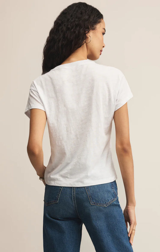 Z Supply slub Tee White Z supply modern slub-white tee
