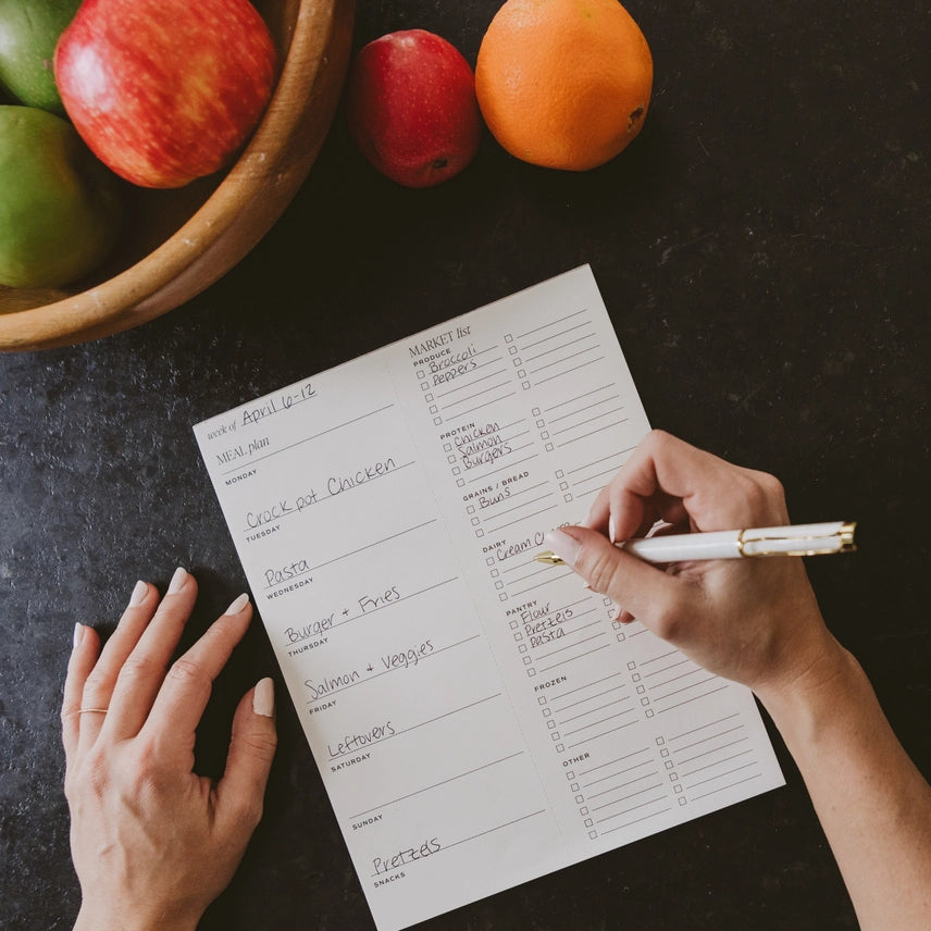 Sweet Water Decor Weekly Meal Plan Notepad