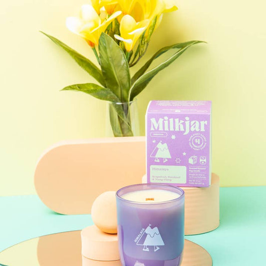 Milk Jar Coconut Soy 8oz Candle Himalaya - Essential Oil