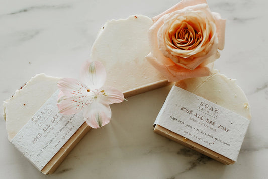 SOAK Bath Co Rose All Day Soap Bar