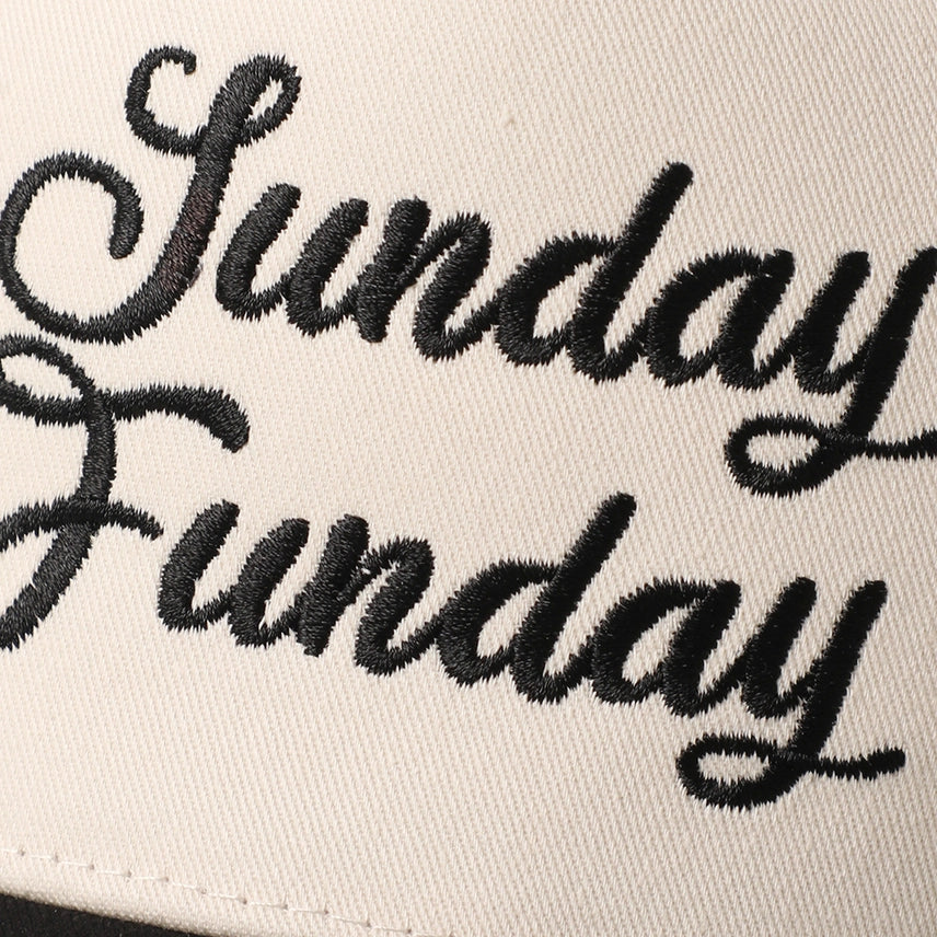 Fashion City Sunday Funday Embroidered Two Tone Trucker Hat