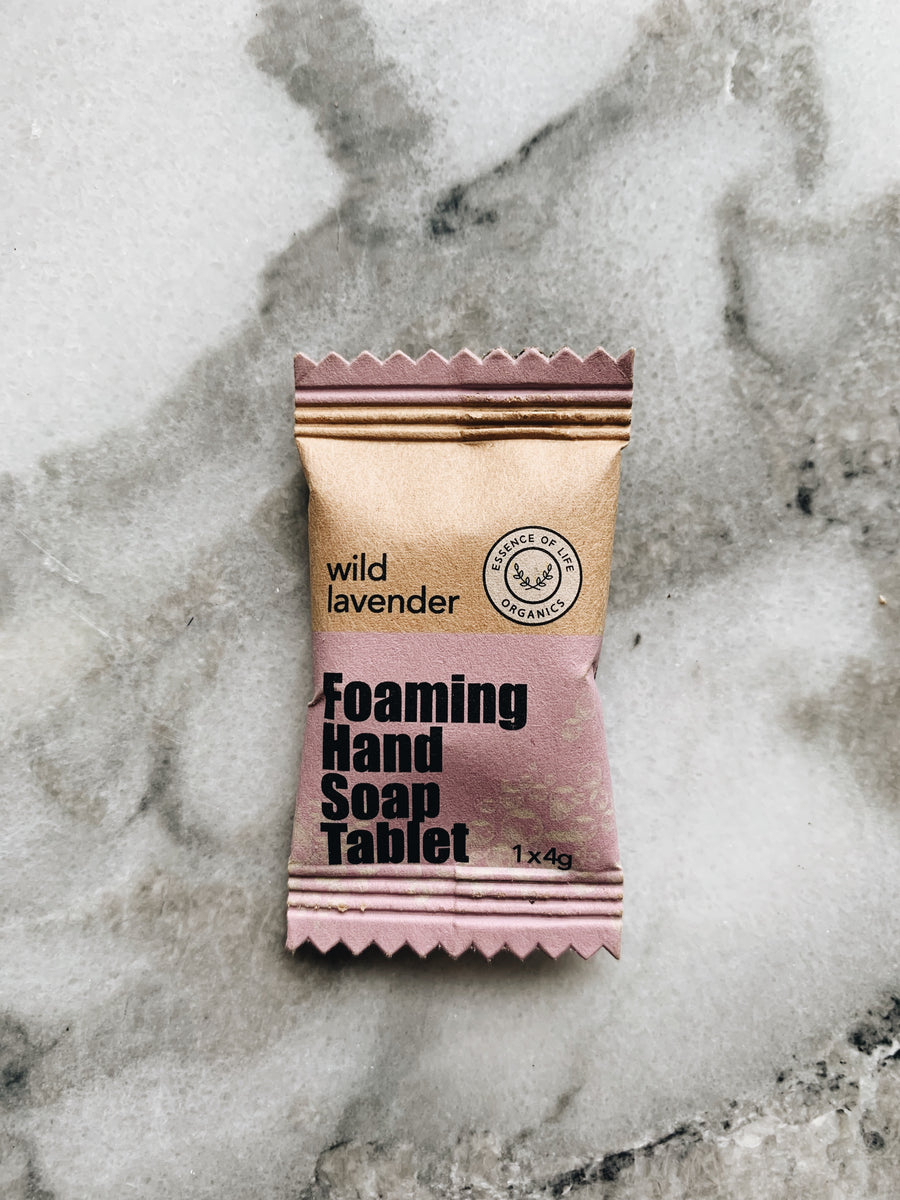 Essence of Life Organics Foaming Hand Soap Tablets - Wild Lavender