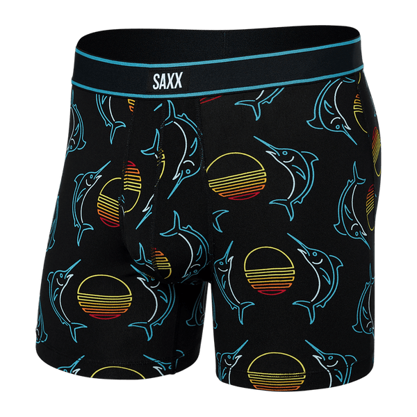 Saxx Daytripper Boxers Fly - Sunset Crest Black