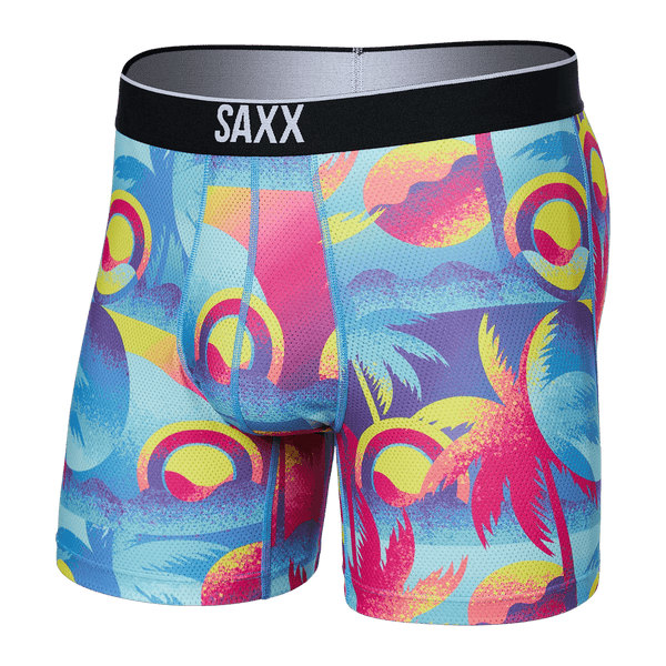 Saxx Volt Breath Mesh Boxers - Coast 2 Coast Blue