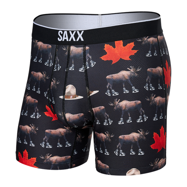 Saxx Volt Breath Mesh Boxers - National Pastime Black
