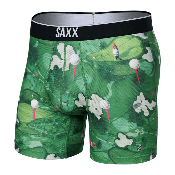 Saxx Volt Breath Mesh Boxers - Off Course Green