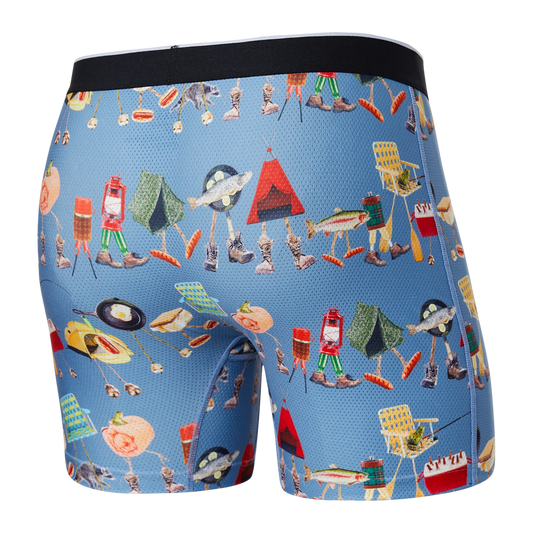 Saxx Volt Breath Mesh Boxers - Take A Hike Blue