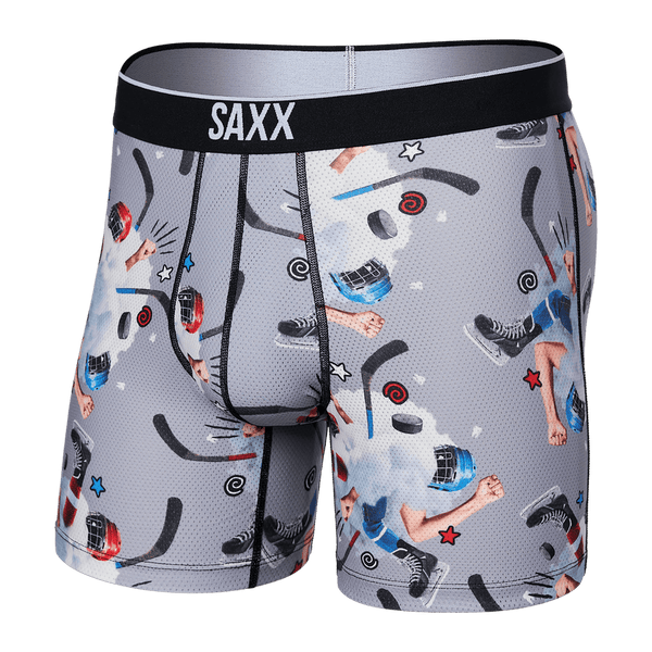 Saxx Volt Breath Mesh Boxers - Timeout Grey