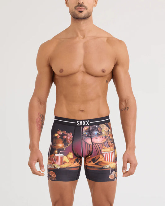 Saxx Underwear Volt Disco Fries - Maroon
