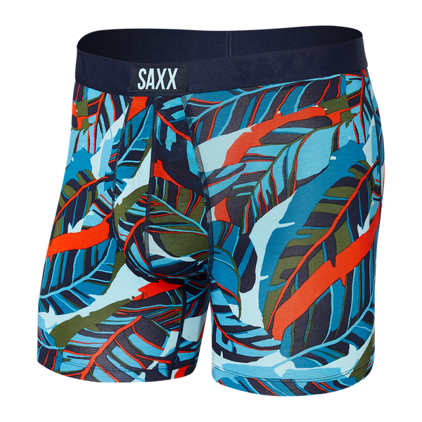 Saxx Vibe Super Soft Boxers - Blue Pop Jungle